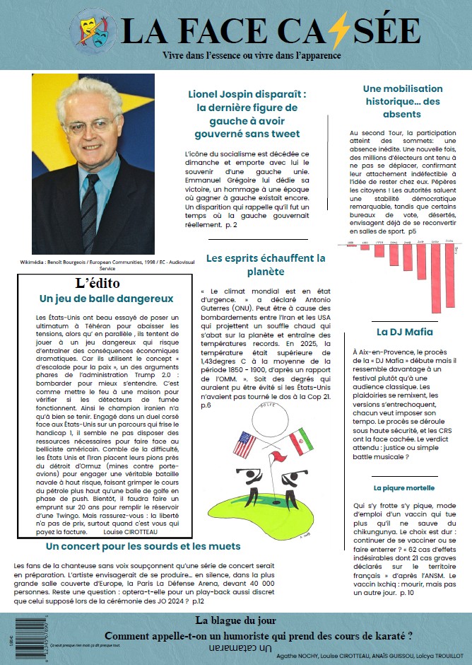 Visuel : Concours de Unes 2025